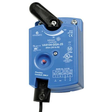 Elect Ball Valve Act, 24V AC, Float, On/Off MPN:VA9104-IGA-2S