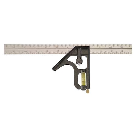 Combination Square, 12 In, Zinc Steel Head MPN:400EM