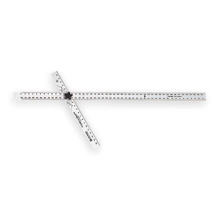 Drywall T Square, Adj, 48 In, Aluminum MPN:ADS48