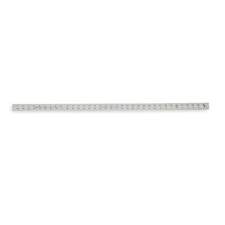 Rule, Aluminum, 12 In, 1/8, 1/16 In Grad MPN:J112