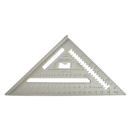 Rafter Angle Square, 7 In, Aluminum MPN:RAS-1B