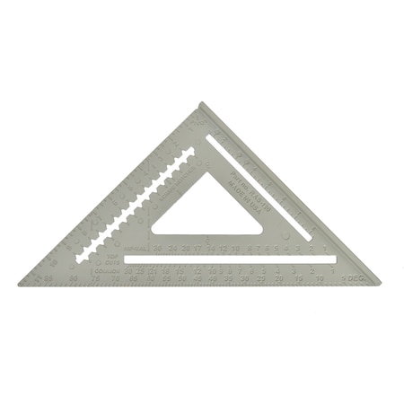 Rafter Angle Square, 12 In, Aluminum MPN:RAS120