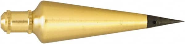 4-3/8 Inch Long, 1-1/8 Inch Diameter Brass Plumb Bob MPN:108