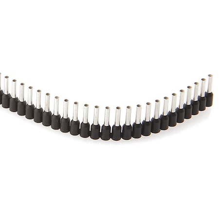 Ferrules Strips, 8mm, 1.5mm, Black, PK500 MPN:60115