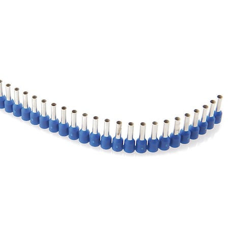 Ferrules Strips, 8mm, 2.5mm, Blue, PK400 MPN:60125