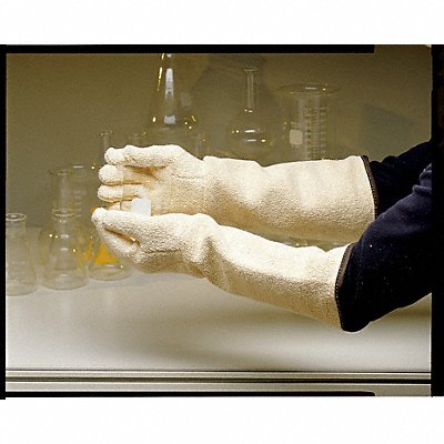 Heat Resist Gloves White Terry Cloth PR MPN:422-5-LS