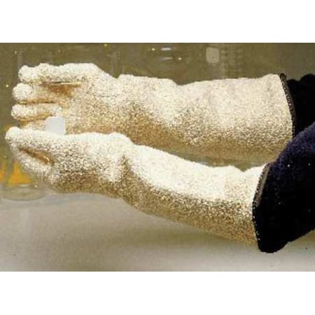 Heat Resistant Gloves, Terry Cloth, 250 Degrees F Max Temp., White, One Size Fits Most, 1 PR MPN:422-11-LS