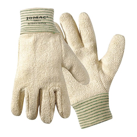 Terry White, Hvy Wt, Knit Wrist, L Long MPN:666
