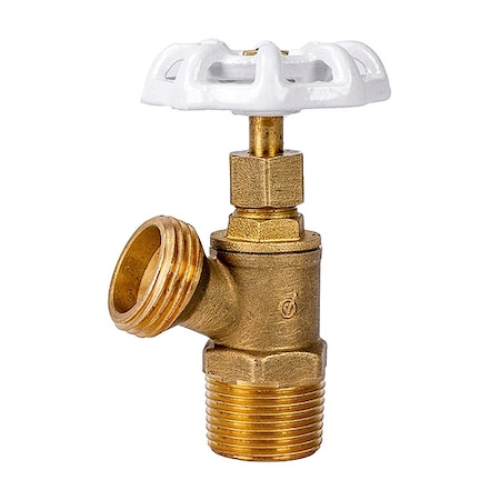 LF Brass Boiler Drain, Male, NPT, 3/4