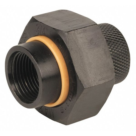Dielectric Union Blk Iron, FIPxFIP, 11/4