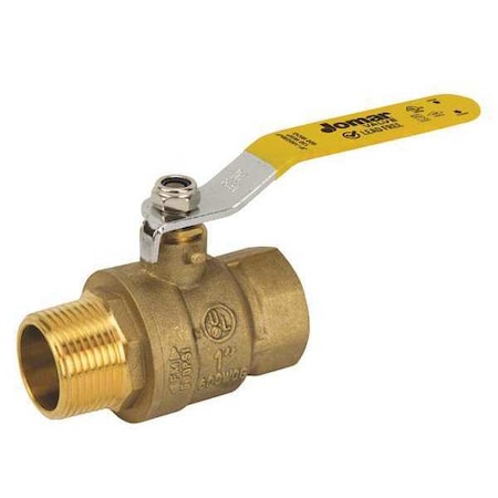 LF Brass Ball Valve, SS Trim, MNPT, 3/8