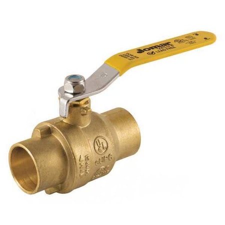 LF Brass Ball Valve, SS Trim, CXC, 3/4