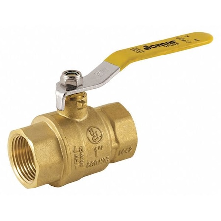 Manual 2-Way Ball Valve, NPT, Brass MPN:JF-100T