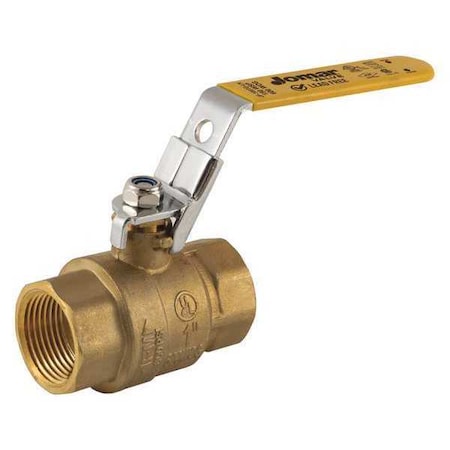 LF Brass Ball Valve, SS Trim, NPT, 3/8