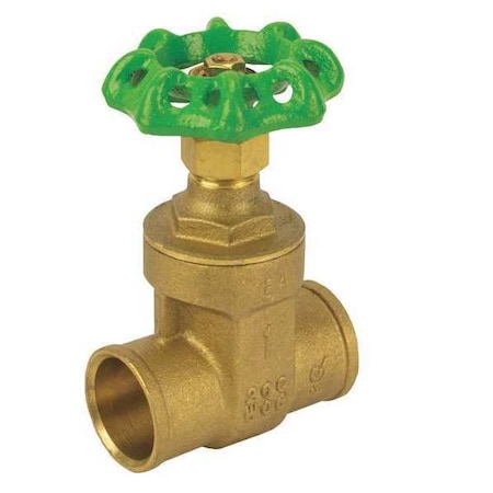 LF Brass Gate Valve, CXC, 11/4