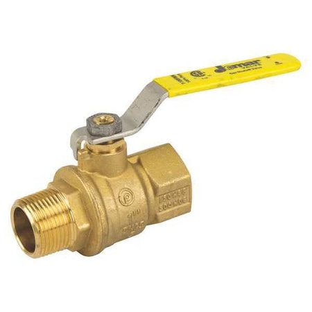Italian Brass Ball Valve, Male, NPT, 1/4