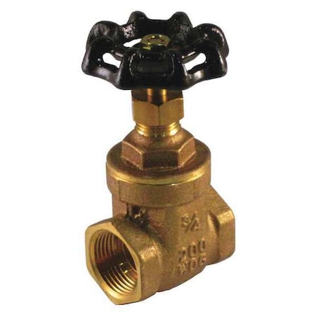 Brass Gate Valve, NPT, 21/2