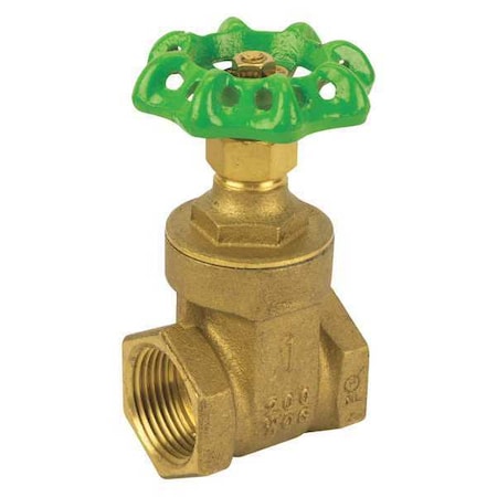 LF Brass Gate Valve, NPT, 11/2