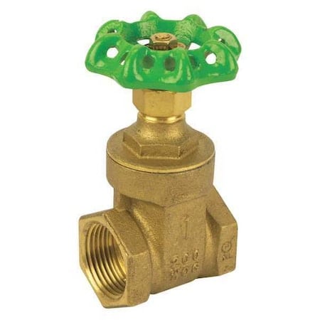 LF Brass Gate Valve, NPT, 1/2