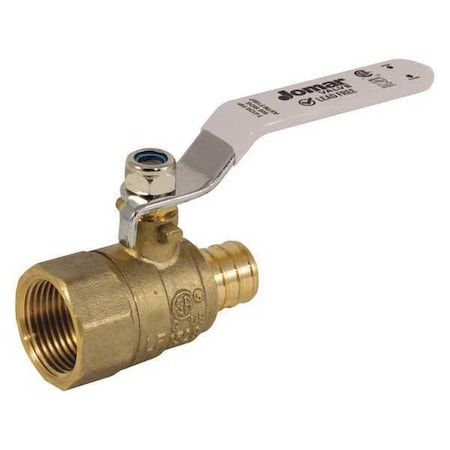 LF Brass Crimp PEXxNPT Ball Valve, 1