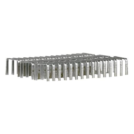 Insulated Cable Staple, Plastic, Steel, 1/4 in Bundle Dia., Clear, 1/4 in L MPN:STG-14I