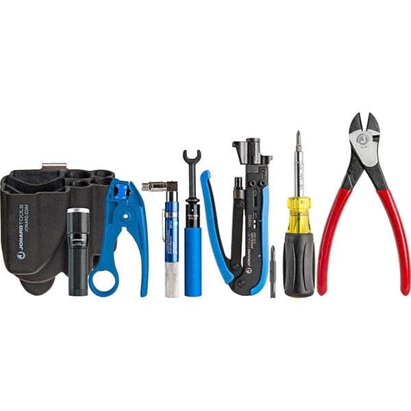 Coaxial Tool Kit: Use on RG11, RG59, RG6 & RG7 Cable, Use with Long Style Connector MPN:TK-82