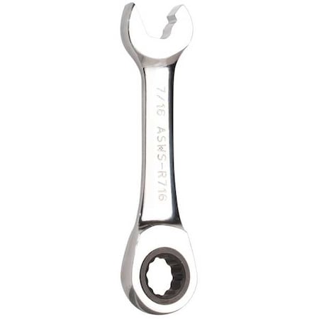 Stubby Speed Wrench, 4 in L., 7/16 in Head MPN:ASWS-R716