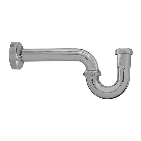 P-Trap, CP Brass, 17 Gauge, 1-1/4