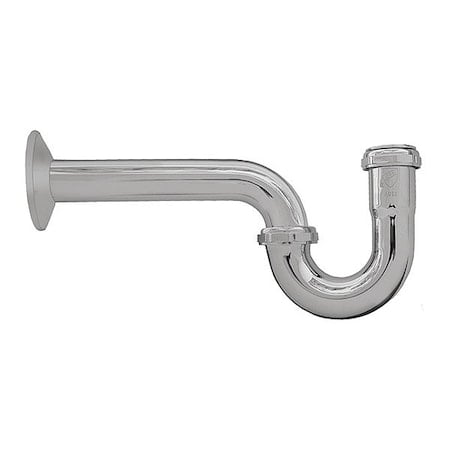P-Trap, CP Brass, 17 Gauge, 1-1/2