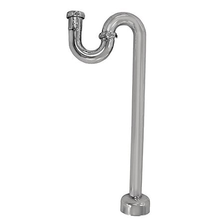 S-Trap, CP Brass, 17 Gauge, 1-1/2