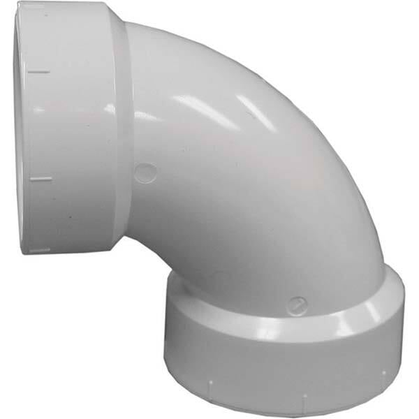 Plastic Pipe Fittings, Fitting Type: Elbow , Material: PVC , End Connection: Hub x Hub , Color: White  MPN:PFL840