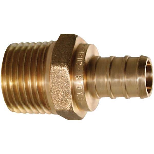 Brass Pipe Male Adapter: 1/2 x 1/2