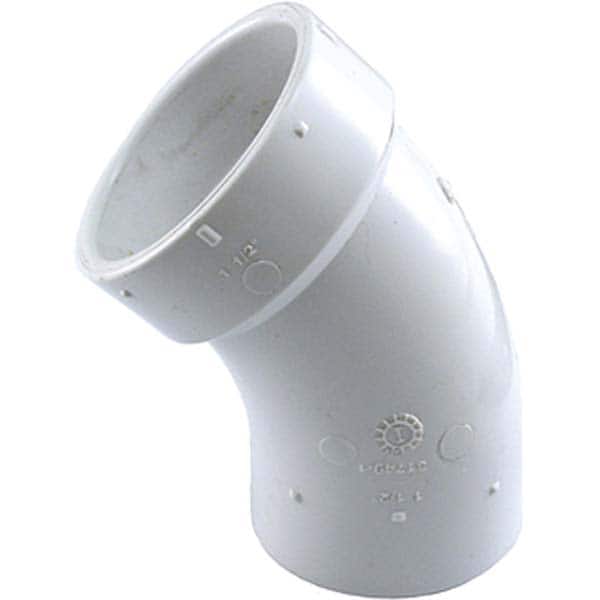 Plastic Pipe Fittings, Fitting Type: Street Elbow , Fitting Size: 2 in , Material: PVC , End Connection: Spig x Hub , Color: White  MPN:PSL720