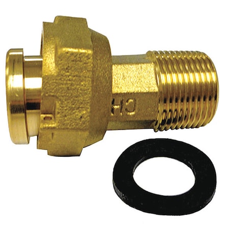 Water Meter Coupling, w/Gasket 3/4
