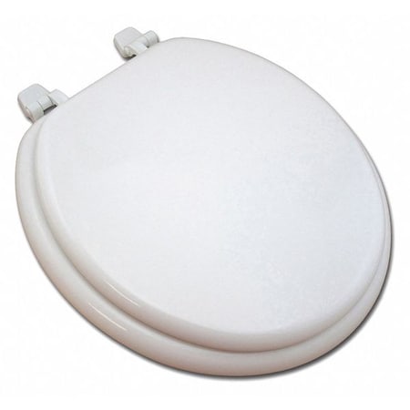 Bidet Toilet Seat With Cover, Molded Wood, Round, White MPN:C001WD00