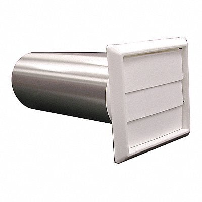 Dryer Vent Hood Asmbly Louvered 4 White MPN:D04025