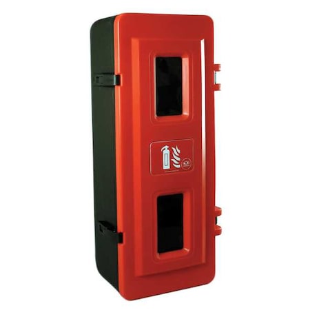 Fire Extinguisher Cabinet, Surface Mount, 29 in Height, 20 lb MPN:JBXE83