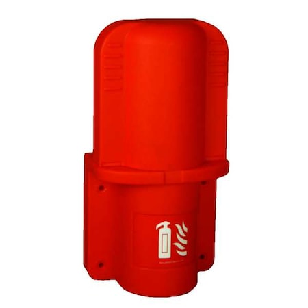 Fire Extinguisher Cabinet, Surface Mount, 16 in Height, 5 lb, Plastic MPN:JFEX03