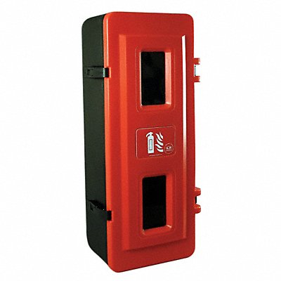 Fire Extinguisher Cabinet 20 lb Blk/Red MPN:JBXE83