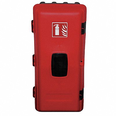 Fire Extinguisher Cabinet 10 lb Blk/Red MPN:JEBE06