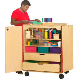 Jonti-Craft 9510JC Mobile Supply Cabinet 36