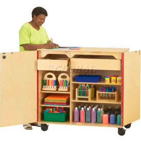 Jonti-Craft 9511JC Mobile Supply Cabinet 45
