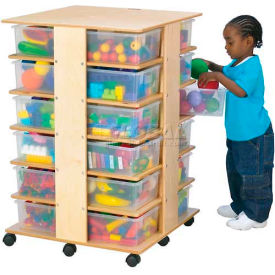 Jonti-Craft® 24 Cubbie Mobile Tower With Clear Tubs 27