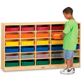 Jonti-Craft® 20 Tray Mobile Cubbie w/Colored Paper-Trays 60