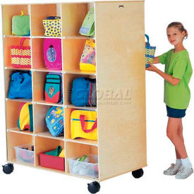 Jonti-Craft® 30 Compartment Double-Sided Mobile Big Twin 30 48