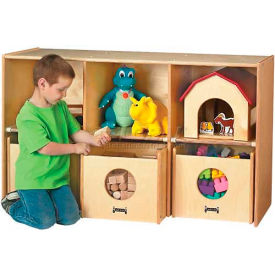 Jonti-Craft® See-N-Wheel Shelf with 3 See-N-Wheel Bins 48