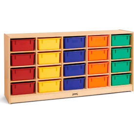 Jonti-Craft® 20 Tub Mobile Cubbie w/Colored Tubs 60
