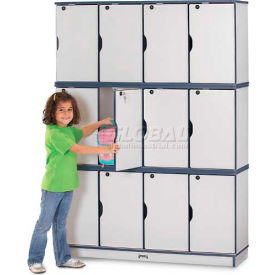 Jonti-Craft® Lockable Locker Triple Stack 4 Wide 48