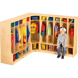 Jonti-Craft® Kid Seat Corner Coat Locker 1 Wide 24