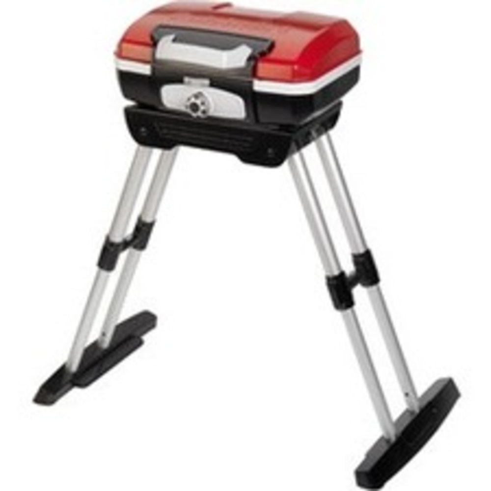 Cuisinart Petit Gourmet CGG-180TB Gas Grill - 1 Sq. ft. Cooking Area - 1 Cooking Elements - 1611.89 W - Propane - Portable - Outdoor - Black, Silver MPN:CGG-180TB